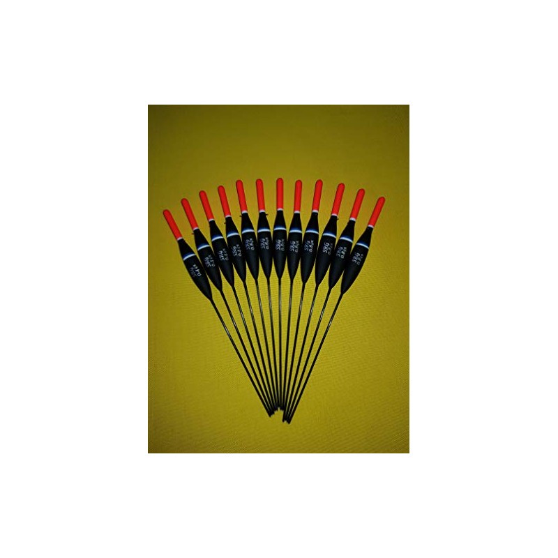 12 x Assorted Pole Floats (Pack 325R12)