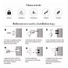 WP Juego De Accesorios Para Baño 10pz Acero Inoxidable Cromado