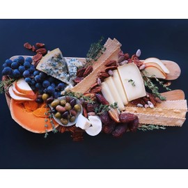 Rustic Bakery Handmade Sourdough Flatbread - Rosemary & Olive Oil - Sea Salt Charcuterie Crackers - Artisan Crackers for Cheese Platter or Snacking - Made in California - Pack of 4, 6 Oz Trays