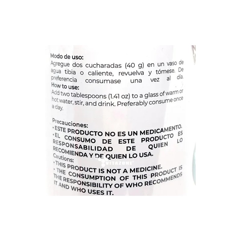 Grenetina Hidrolizada Sabor Natural 500 Grs Pretty Bee. Sin sabor