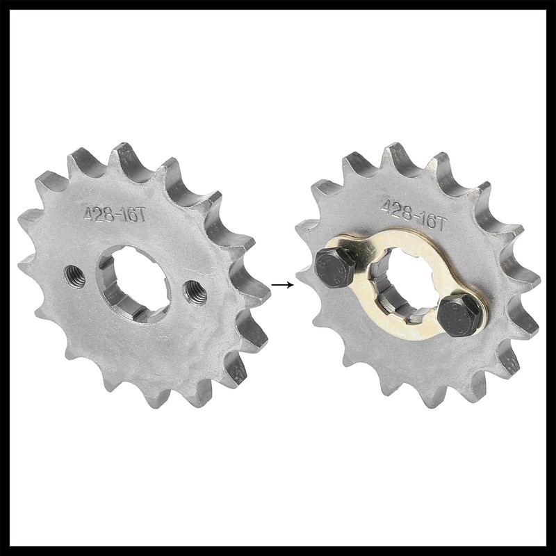 Hihaha 428 Chain 16T 20mm Motorcycle for ATV UTV Front