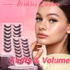 Ahrikiss Lashes Fluffy False Eyelashes Cat Eye Lashes Natural Look