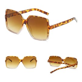 Sunglasses Women Fashion European and American Style Oversized big frame Sunglasses for Women (Mixed 1)