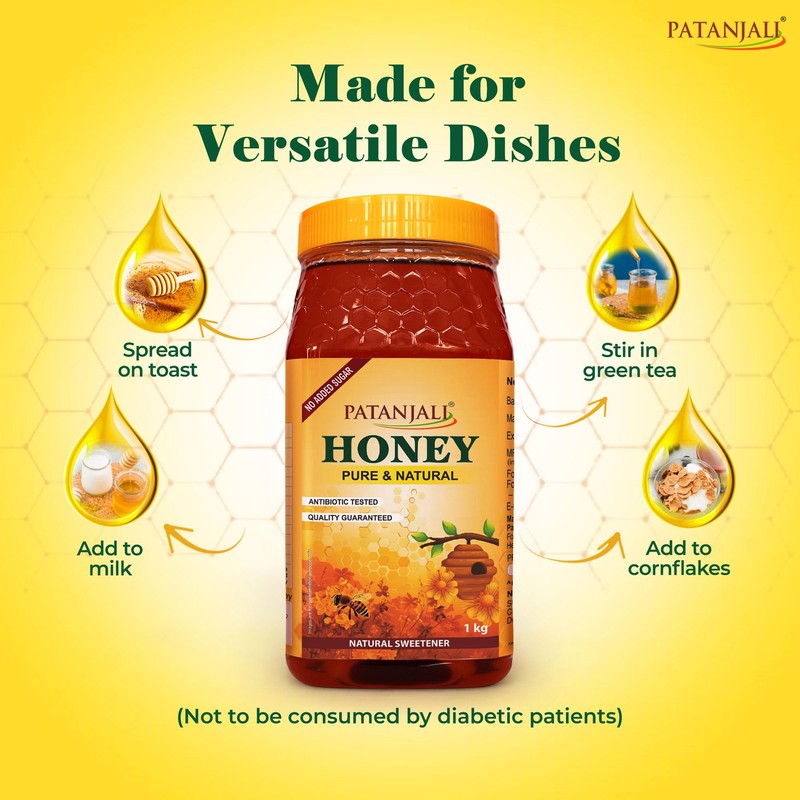 Patanjali Honey 1Kg / 33.82 fl oz