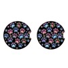 2 Pack Absorbent Car Coasters for Cup Holders,Gradient Black Dog