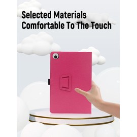 Case for Wacom MovinkPad 11 Tablet 11 Inch, FJIASTB PU Leather Folding Cover with Pen Holder and Wrist Strap, Business Travel Portable (Rose Red)