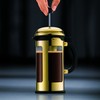 Bodum New Chambord Kaffeebereiter 8 Tassen, Chrom, Gold, 1 Litre