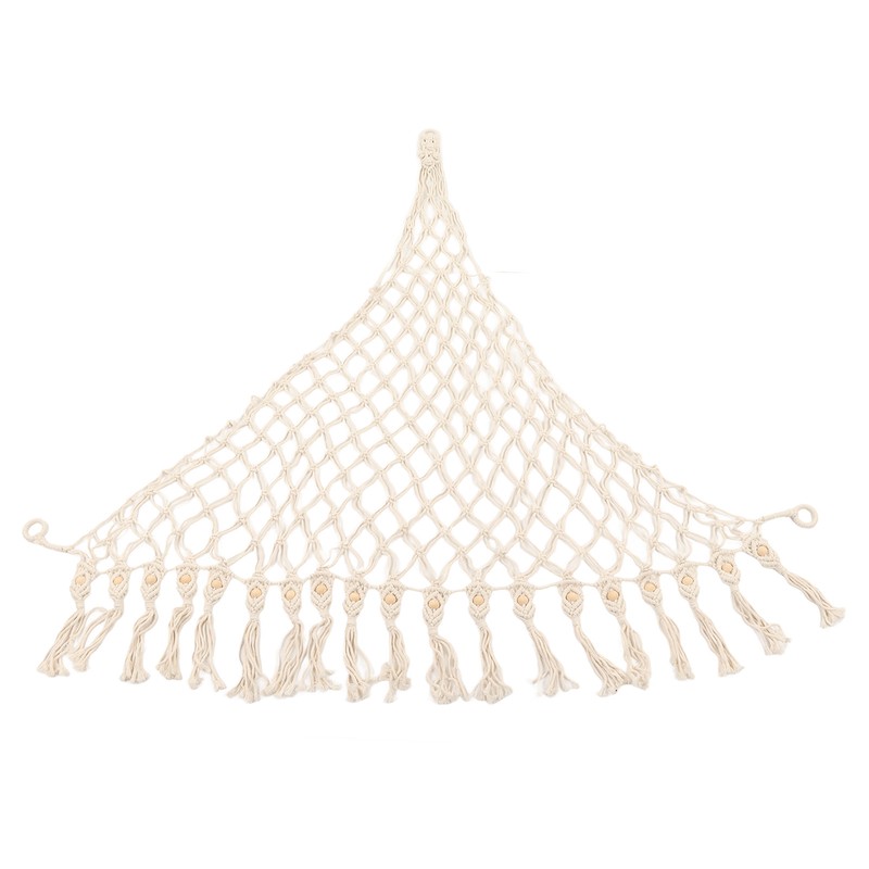 Stuffed Animal Hammock Hand Knitted Bohemian Style Cotton Rope Widely