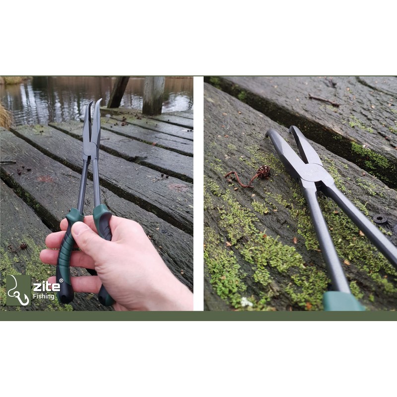 Zite Fishing Hook Remover Pliers XXL Curved Longnose Release Pliers