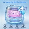 Xbeauty 48kHz Ultrasonic Retainer Cleaner Machine 200mL Cleaning Pod, White