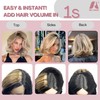 2 Pcs Short Clip in Hair Extensions, Human Hair Clip