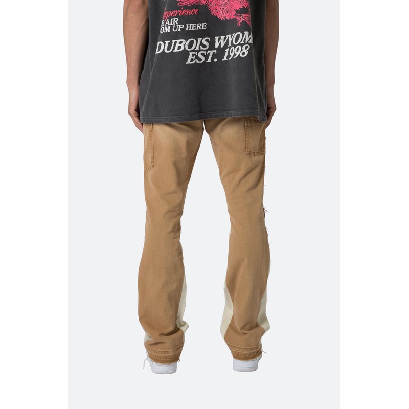 mnml Men's B501 Flare Denim, Brown