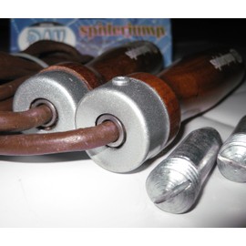 BAY® Spider Jump Classic Deluxe Leather Skipping Rope with Ball Bearings