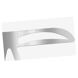 Beavorty Professional Brow Stencil Ruler Kit Reusable Three Point Eyebrow Measuring Tool for Symmetrical Natural Eyebrows for Makeup Beginners and Tattoo Stylists