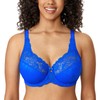 Delimira Women's Beauty Lace Non Padded Minimiser Full Figure Underwire