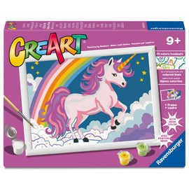 Ravensburger Creart Pink Unicorn Paint by Numbers Kit for Children