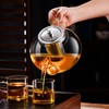 PARACITY Glass Teapot Stovetop 40 OZ/1200ml, Borosilicate Clear Tea Kettle