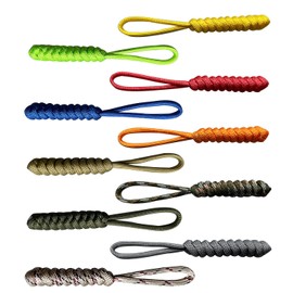10 Pieces Zipper Pull Replacement Dress Zipper Pull Helper Hand Woven Vajra Knot Paracord Pull Tab Extender for Backpacks Jackets Luggage Purses Handbags (Mutil Color)