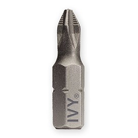 IVY Classic 45703 1-Inch #2 Phillips Ribbed Reduced Insert Bit, Impact Plus, 100-Pack