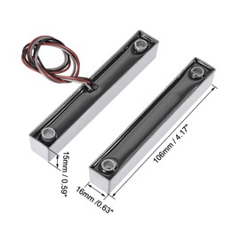 uxcell Rolling Door Contact Magnetic Reed Switch Alarm with 3 Wires for N.O./N.C. Applications MC-58 2Set