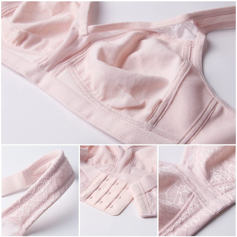 HACI Women's Full Coverage Minimizer Bra Non Padded Wirefree Full