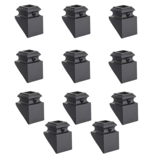 Iron Baluster Shoes - Slant Shoe with Screw - for