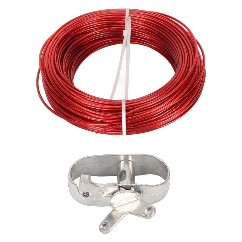 150ft Pool Cover Cable with Rustproof Aluminum Winch for Above