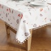 Encasa Homes Silky Polyester Table Cloth For 6 to 8