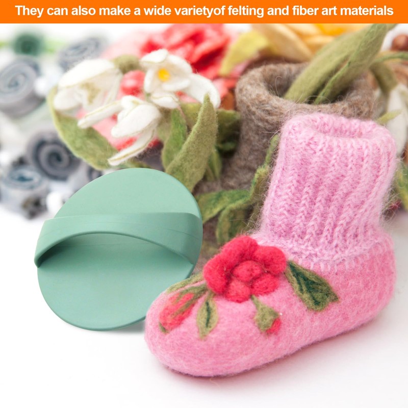 KIBBEH 2Pcs Wet Felting Tool, Versatile Fulling Block, Great for