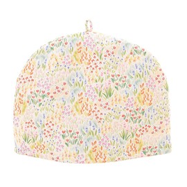 Stylish Scandinavian Style Tea Cozy Multi-Color Brary Garden Teapot Cover Artisan Technique Kawashima Sachiko and Shoko Co-Made in Japan 100% Cotton