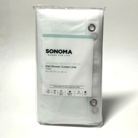 SONOMA 54x78 Shower Curtain Frost PEVA Plastic Medium Weight from KOHLS