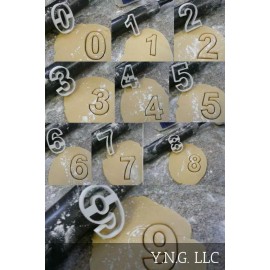 AJT NUMBERS COUNTING BIRTHDAY ANNIVERSARY PRE-K SET 10 COOKIE CUTTER TOOL PR1013