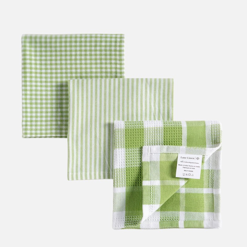 LANE LINEN Premium Cotton Kitchen Dish Towels - 6 Pack