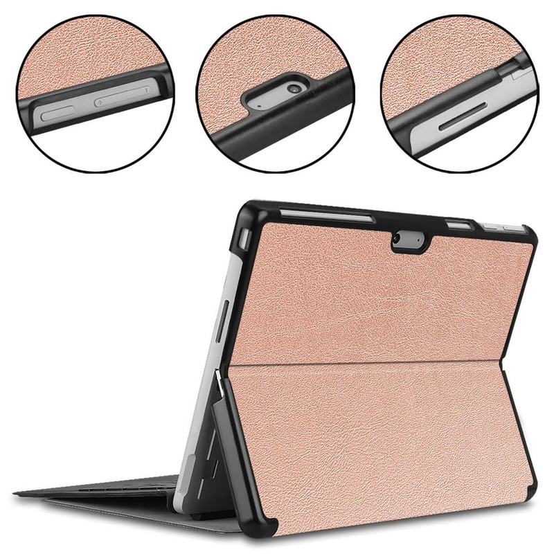 Kepuch Custer Case for Surface Pro 11/10/9, Smart PU Leather