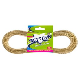 20M Extra Strong Steel Core Washing Line Plastic Coated Indoor/Outdoor use & 24pc Plastic Everyday Rust-Free Pegs (Washing Line 20m)