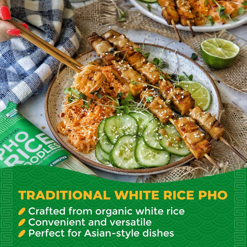 Lotus Foods Organic Traditional Pho Rice Noodles - Gluten Free