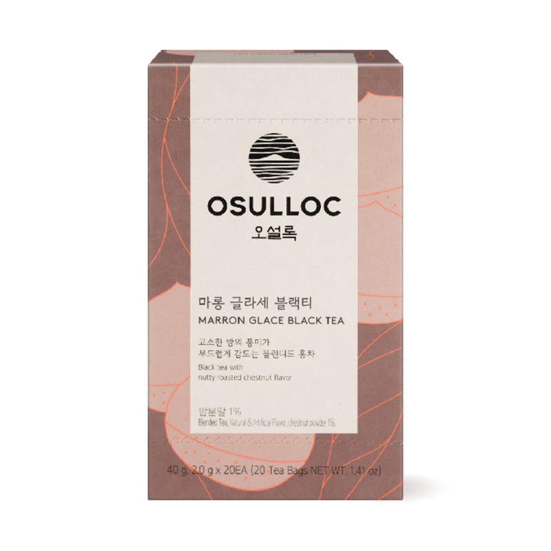 O'sulloc [오설록]마롱 글라세 블랙티 20입 (원산지:상세설명참조) [O'sulloc] Marron Glacé Black