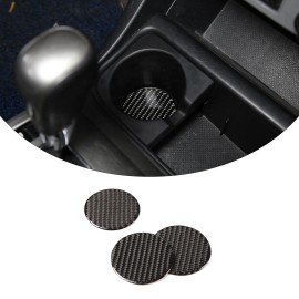 autopart2021 Carbon Fiber Car Cup Holder Pad Water Cup Slot Non-Slip Mat for Tacoma 11-15 US