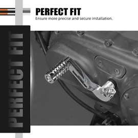NICECNC Chrome Gear Shift Lever Foot Shift Lever Aluminum Compatible with Harley Seventy Two XL1200V 2012-2017, Forty Eight Dark Custom XL1200X 2013-2014, Replacement for 34721-07, See Fitments