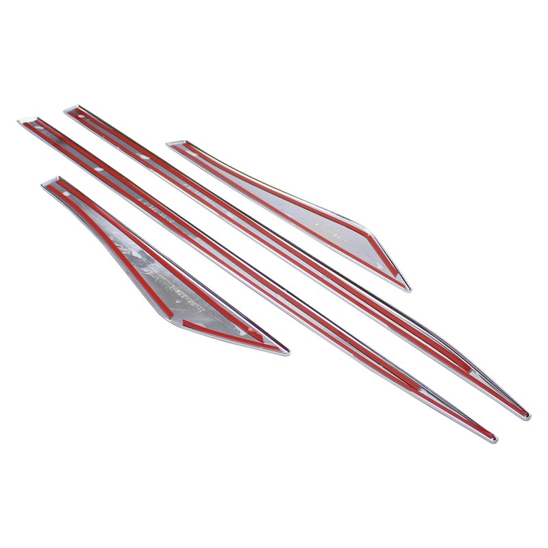 Roneeson 4Pcs Chrome Front and Rear Left Right Door Side