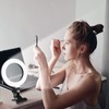 Selfie Ring Light with Clamp Mount,FREEUP 6.3" Dimmable Desktop LED