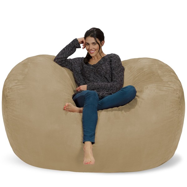 Chill Sack Bean Bag Chair: Huge 6' Memory Foam Furniture