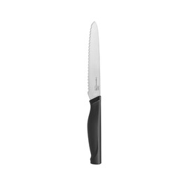 OXO Good Grips Cuchillo Utilitario Dentado de 5 pulgadas, Plateado/Negro