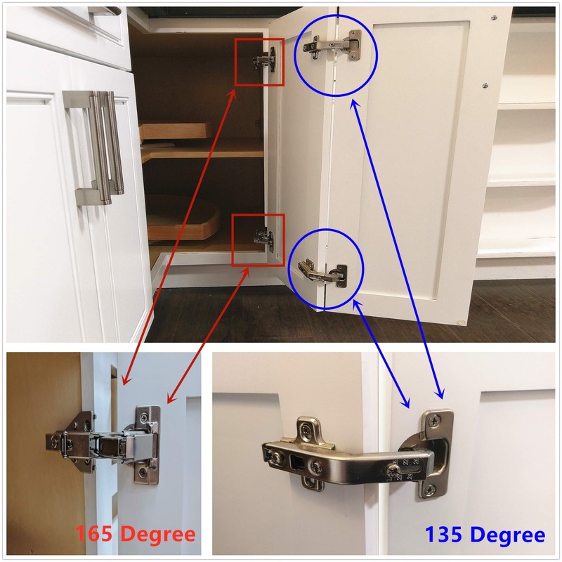 2 of Clip-on Lazy Susan Hinges Full Overlay for Corner