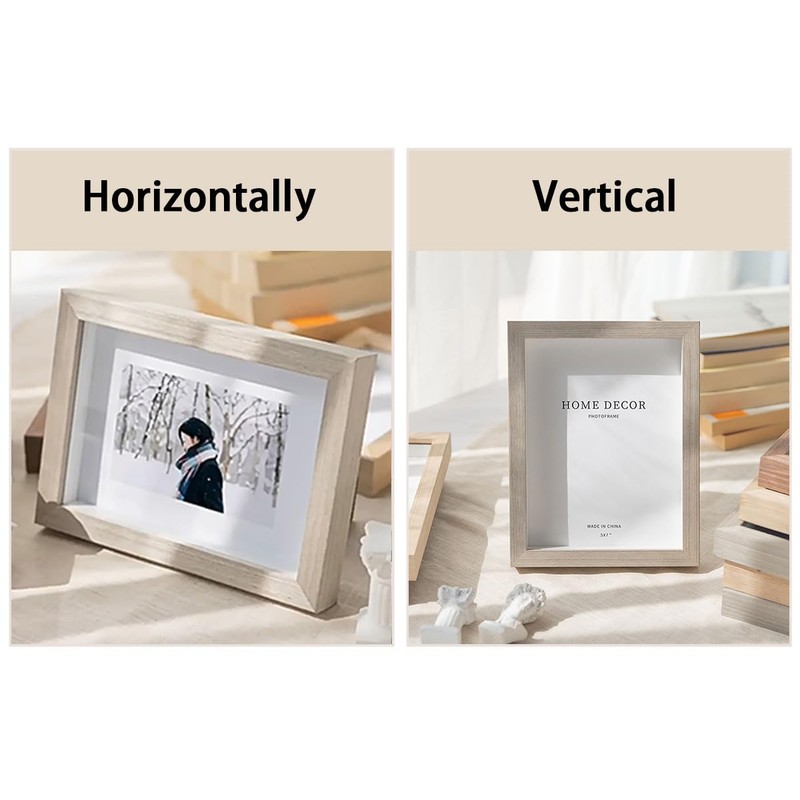 marysgift Frame Grey 5x7 (12.8 x 17.9 cm) Photo Frames