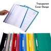 File Folder Set, Colourful, Stapler with Labelling Field, A4, Transparent