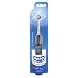 Oral-B Revolution Battery Toothbrush with (1) Brush Head, Black, Batteries Included