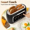 Tesslux 4 Slice Toaster with Touch Screen Control, 1.5" Wide