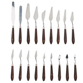 18Pcs Paint Scraper Knife Exquisite Plastic Handle Oil Painting Tool Art Supplies