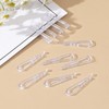 50PCS U Shape Clear Plastic Alligator Clips Shirt Folding Clips